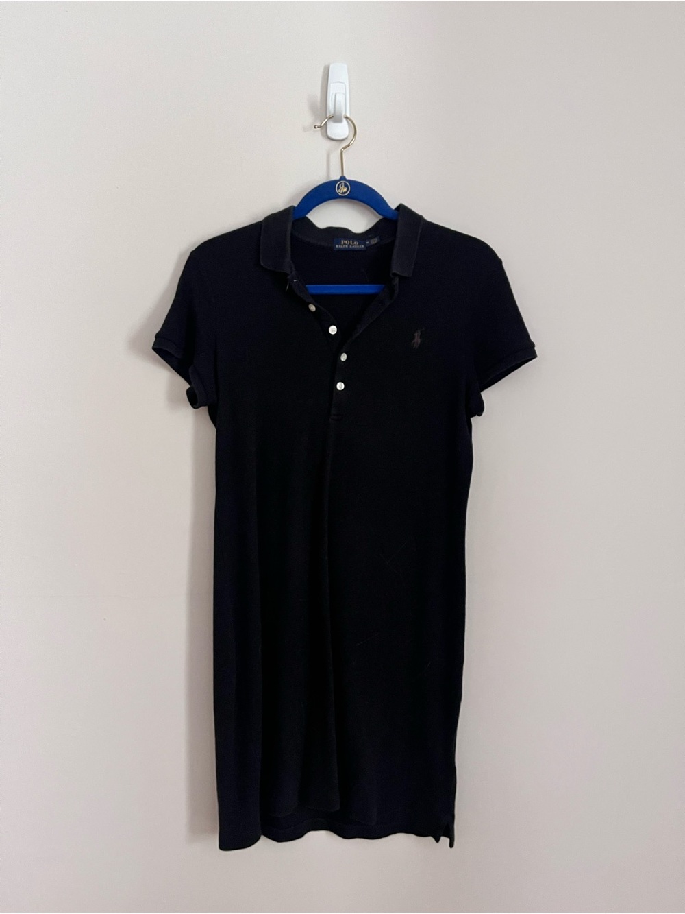 Vintage Ralph Lauren Black Polo Dress Size M